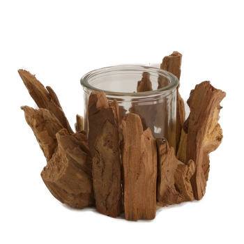 Teelichthalter aus Holz (16cm)